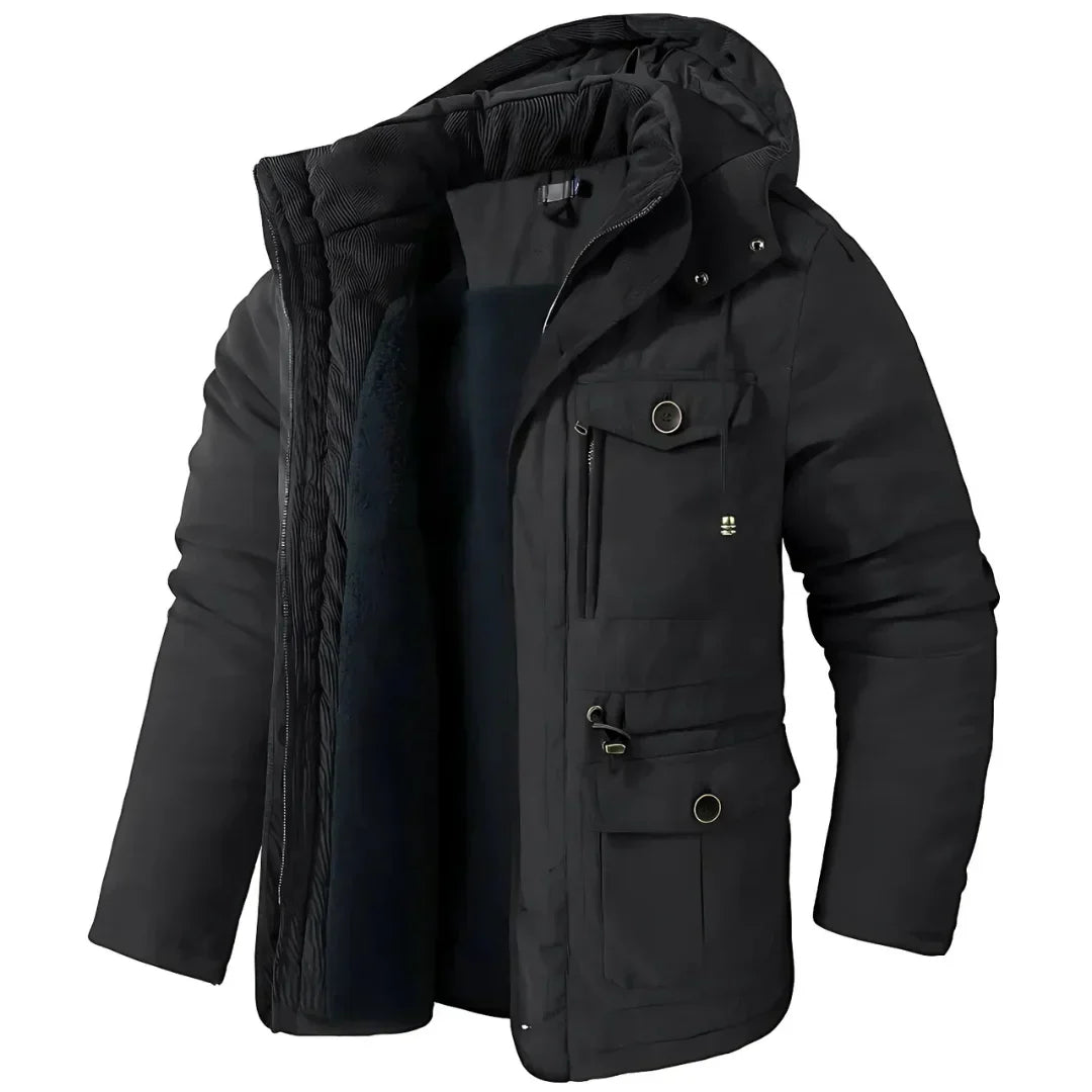 Parka homme doublée à capuche