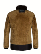 Parka homme fourrure synthétique à capuche zippée