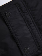 Parka homme fourrure synthétique à capuche zippée