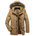 Parka homme fourrure synthétique à capuche