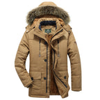 Parka homme fourrure synthétique à capuche