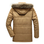 Parka homme fourrure synthétique à capuche