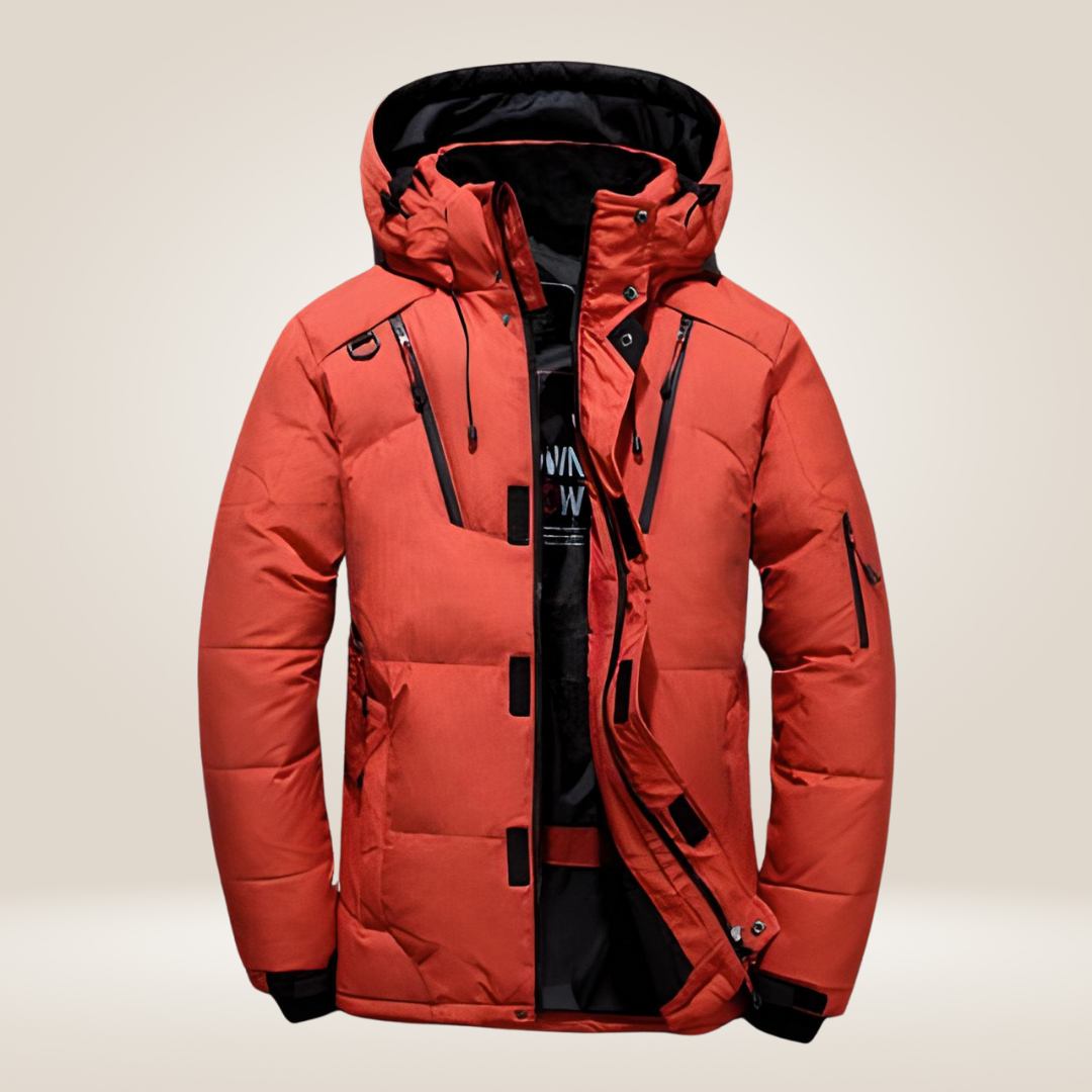 Parka homme rembourrée à capuche hiver
