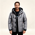Parka homme rembourrée à capuche hiver