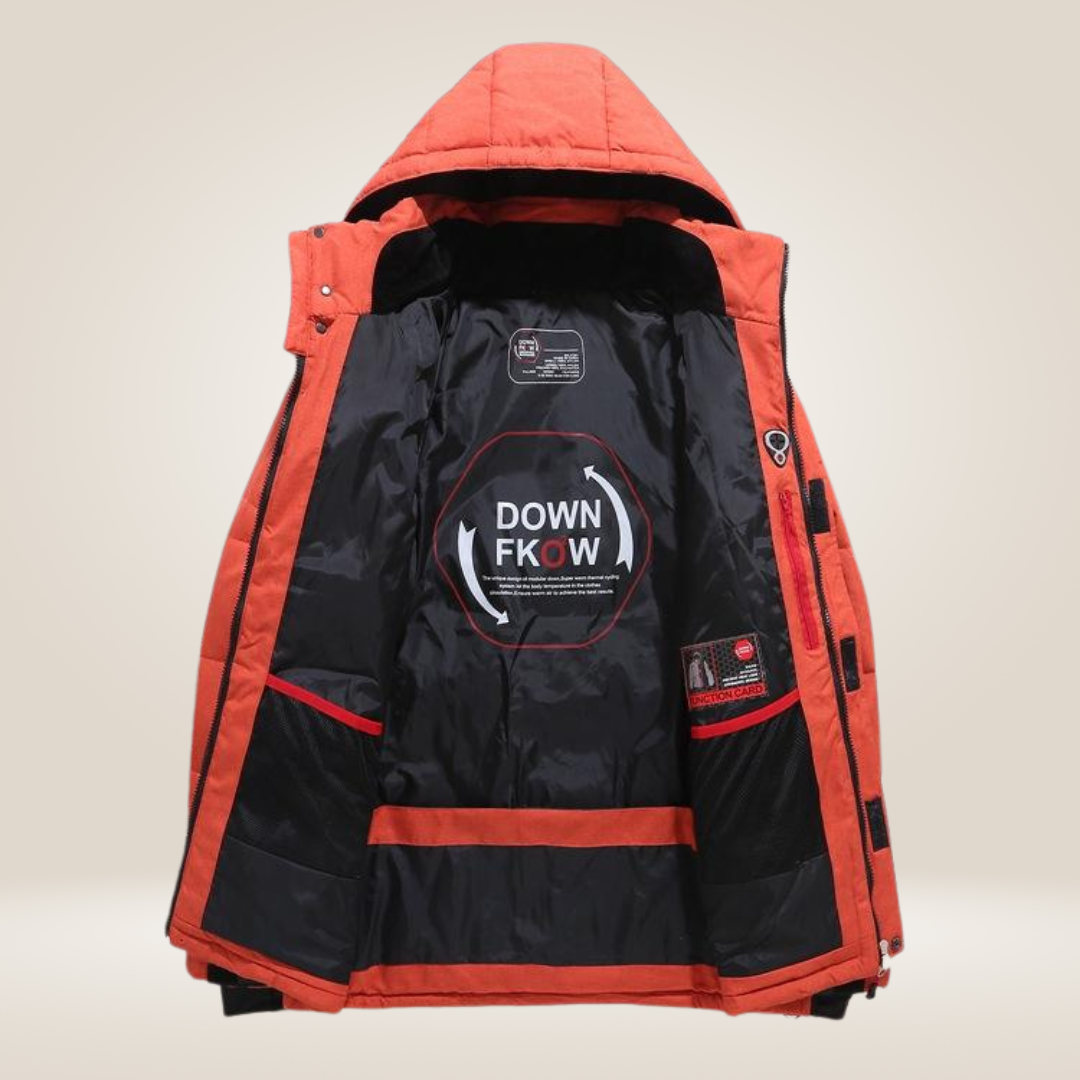 Parka homme rembourrée à capuche hiver