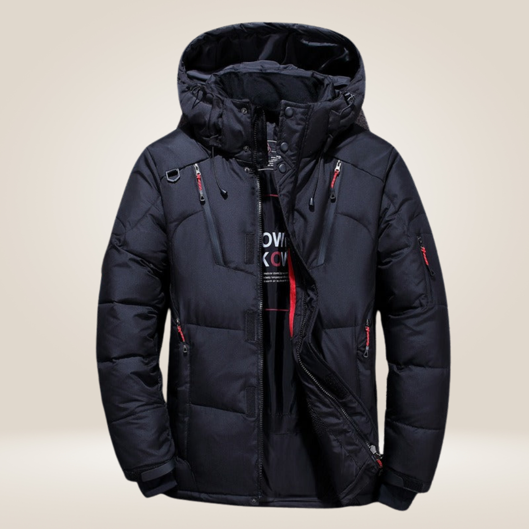 Parka homme rembourrée à capuche hiver