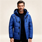 Parka homme rembourrée à capuche hiver