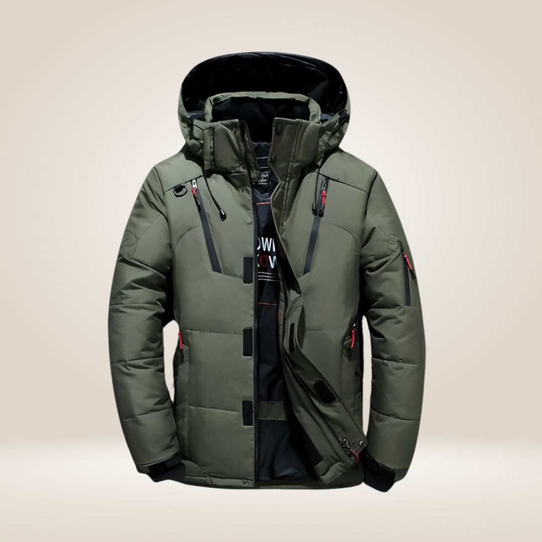 Parka homme rembourrée à capuche hiver