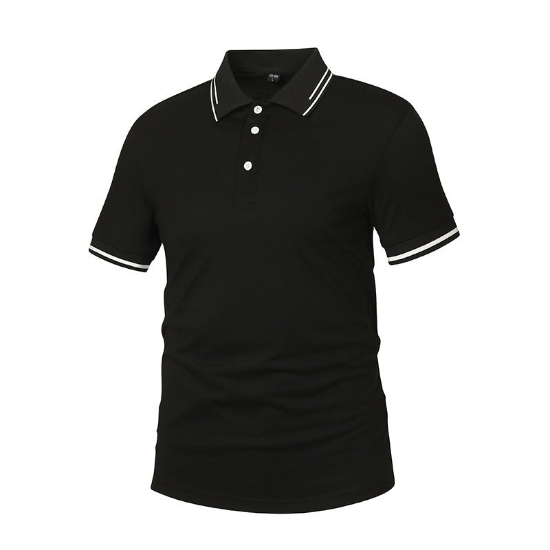 Polo homme à liserés contrastés
