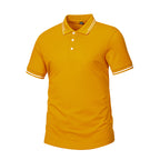 Polo homme à liserés contrastés