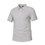 Polo homme à liserés contrastés