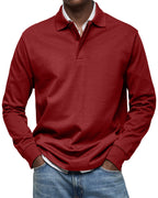 Polo homme à manches longues