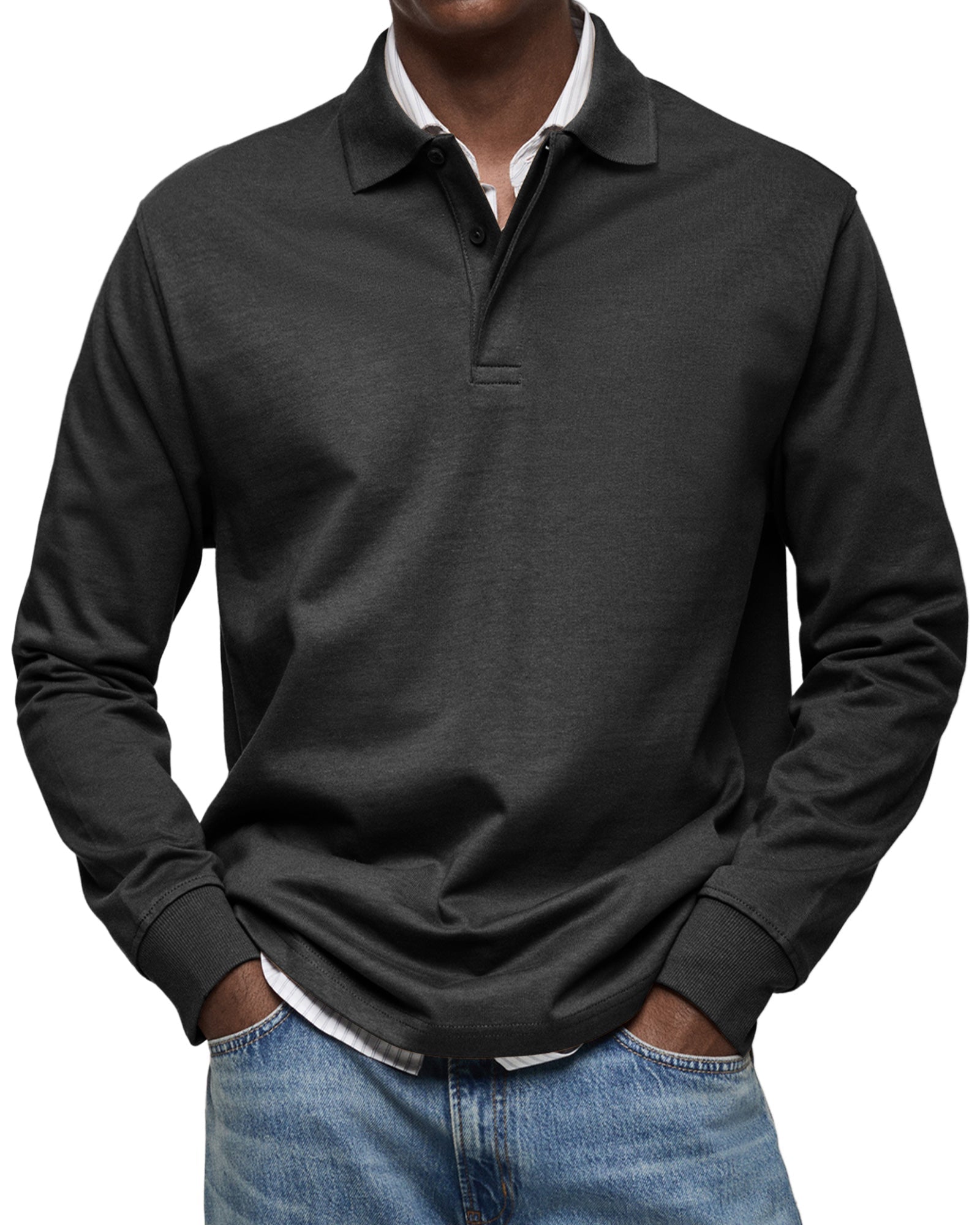 Polo homme à manches longues