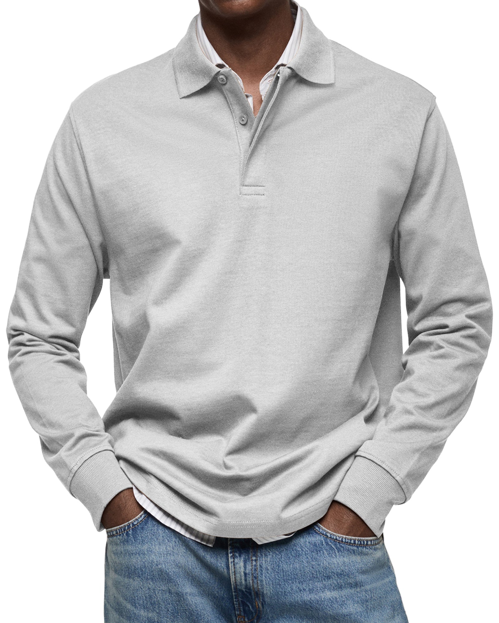 Polo homme à manches longues