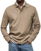 Polo homme à manches longues