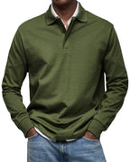 Polo homme à manches longues