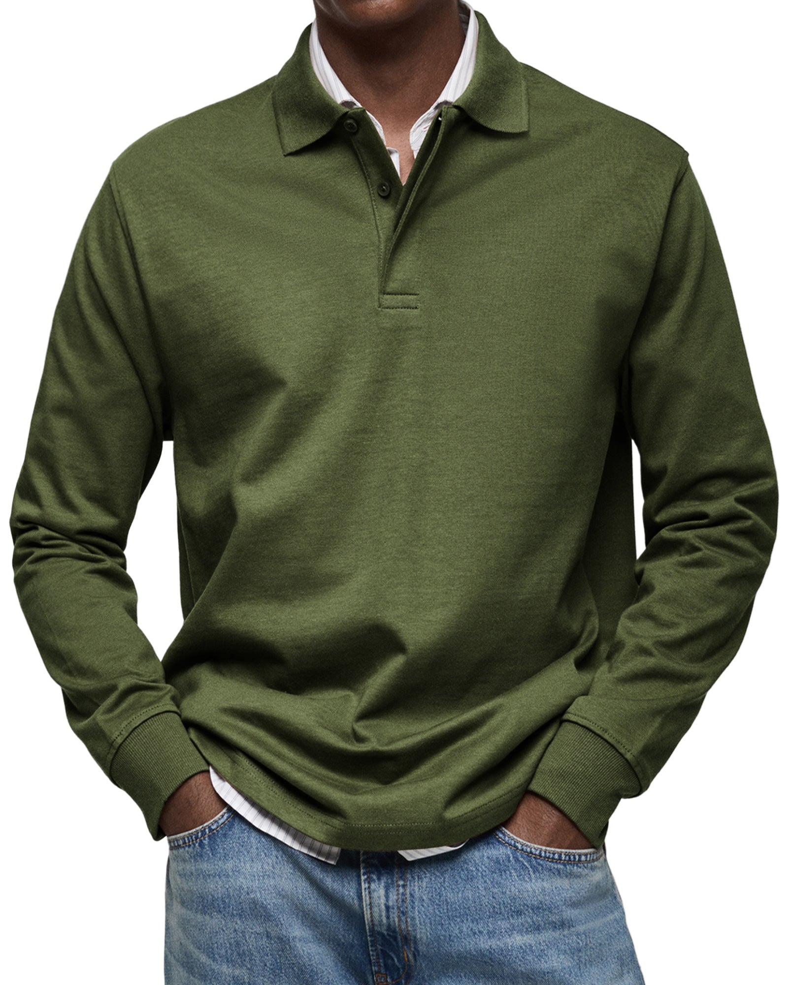 Polo homme à manches longues