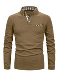 Polo homme à manches longues avec poche