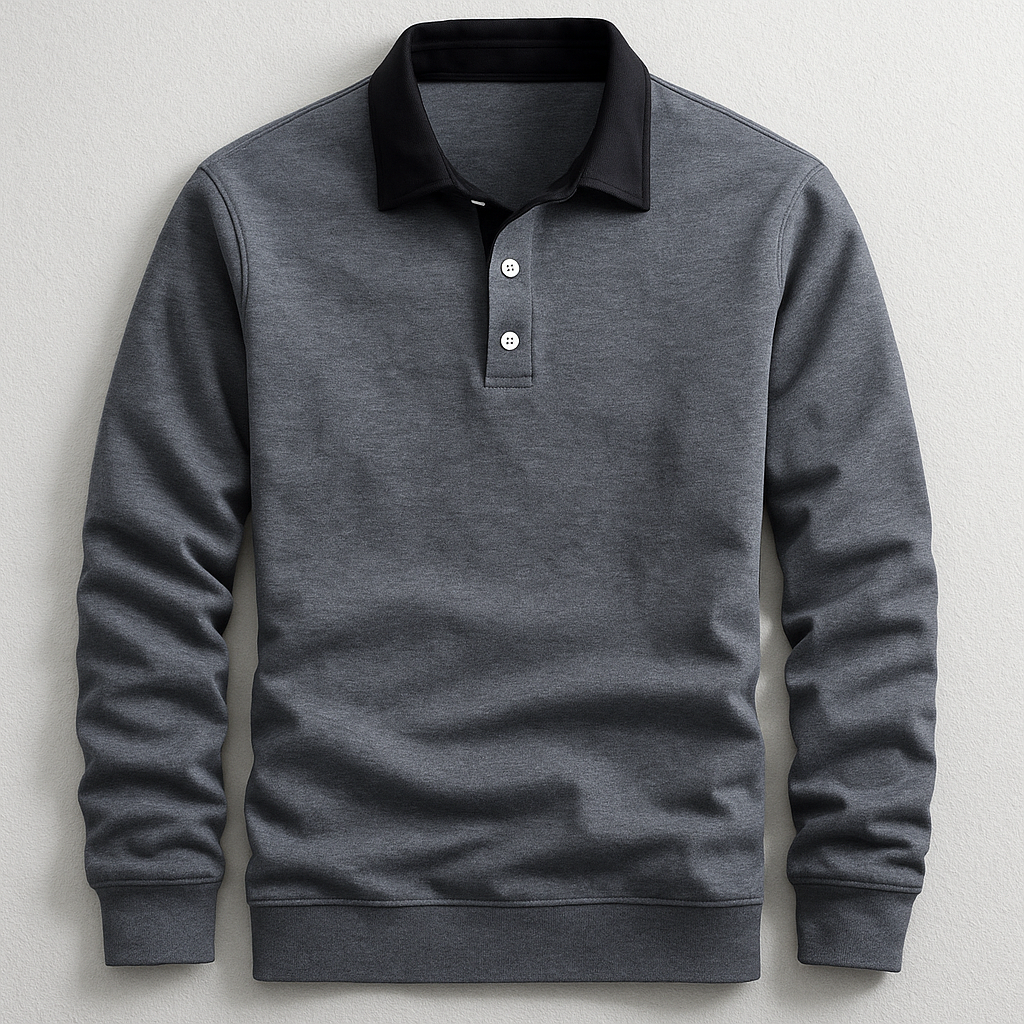 Polo homme à patte de boutonnage