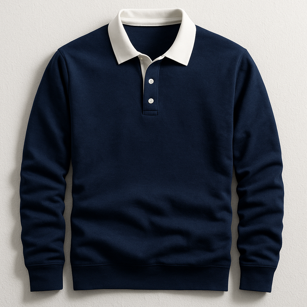 Polo homme à patte de boutonnage