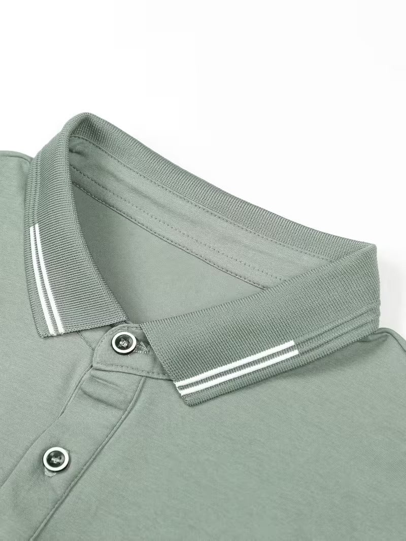 Polo homme col boutonné