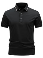 Polo homme col boutonné