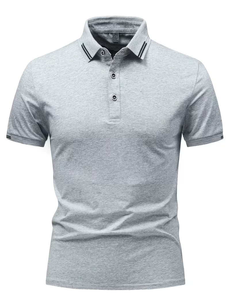 Polo homme col boutonné