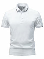 Polo homme col boutonné