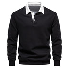 Polo homme à col contrasté