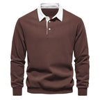 Polo homme à col contrasté