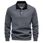Polo homme à col contrasté