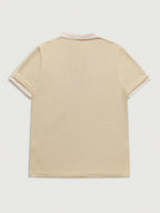 Polo homme col côtelé
