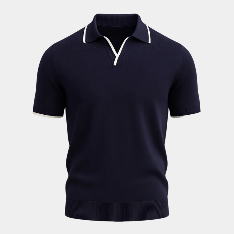 Polo homme col ouvert