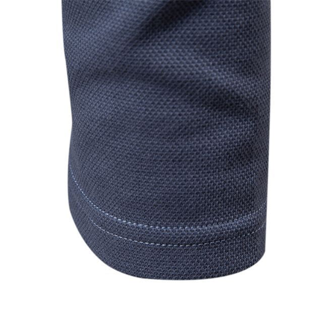 Polo homme col ouvert manches longues