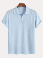 Polo homme demi-zip