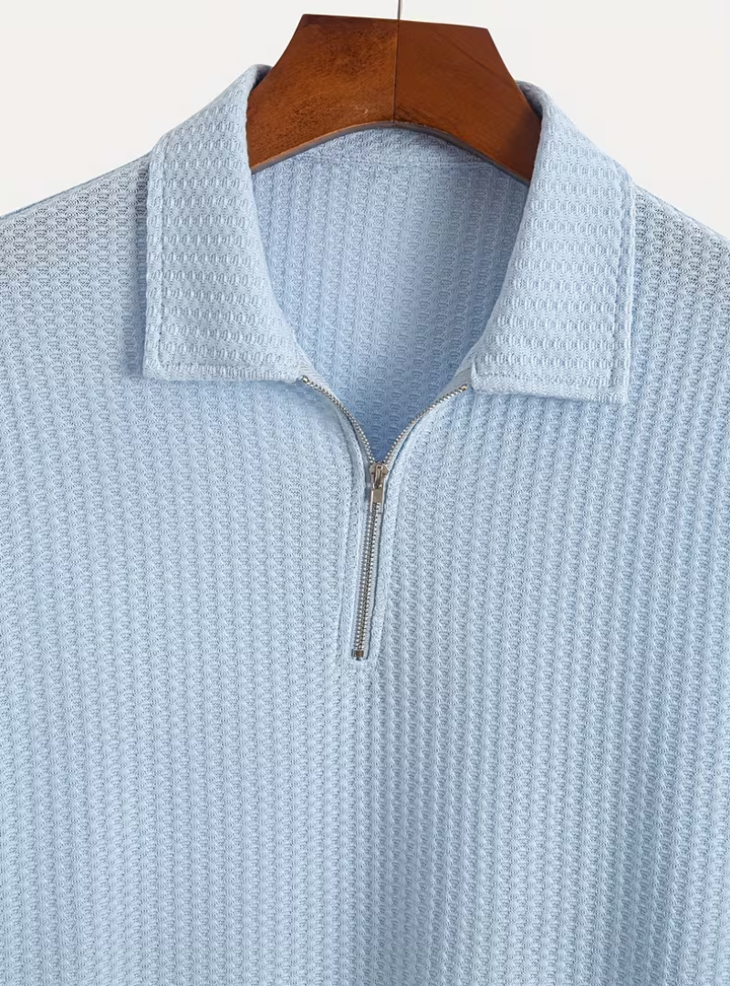 Polo homme demi-zip