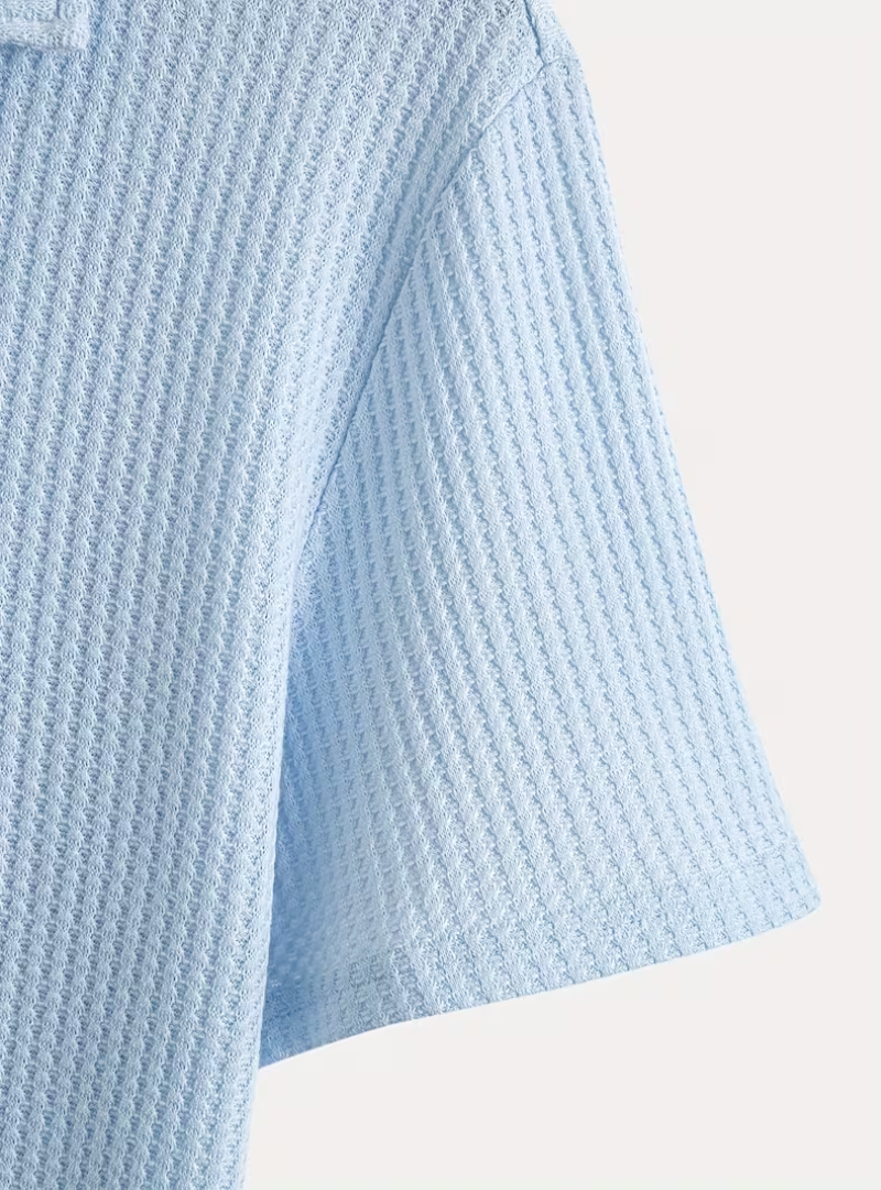 Polo homme demi-zip