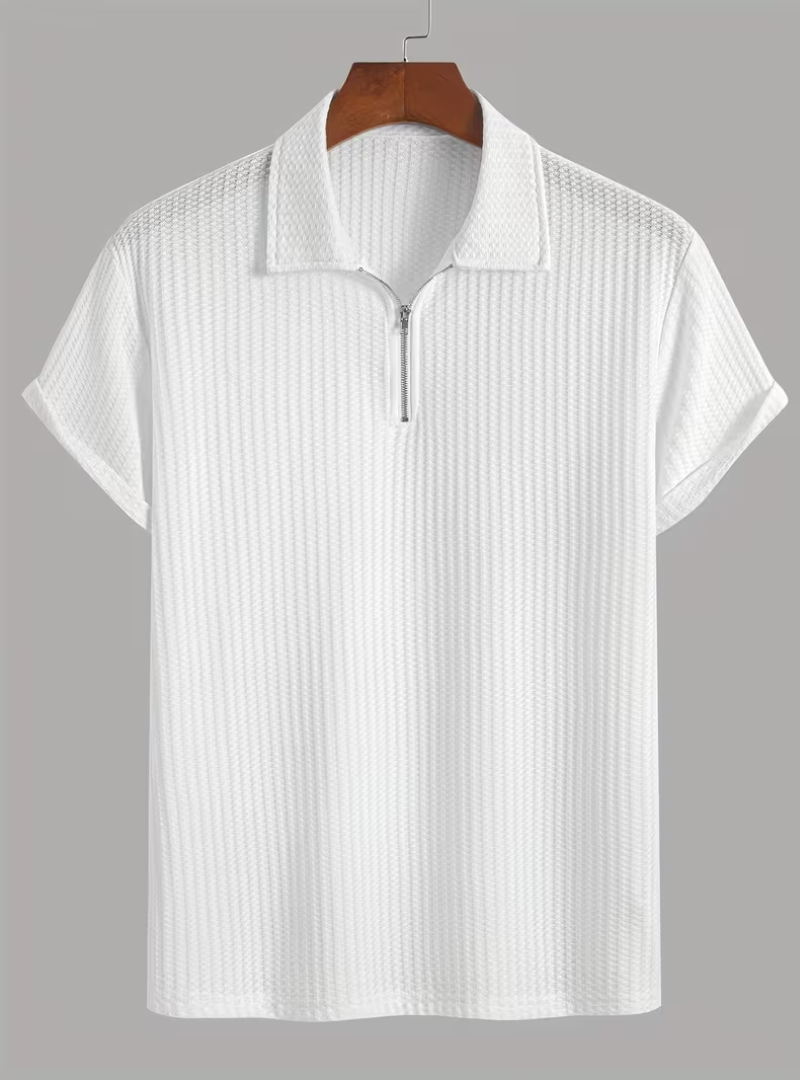 Polo homme demi-zip