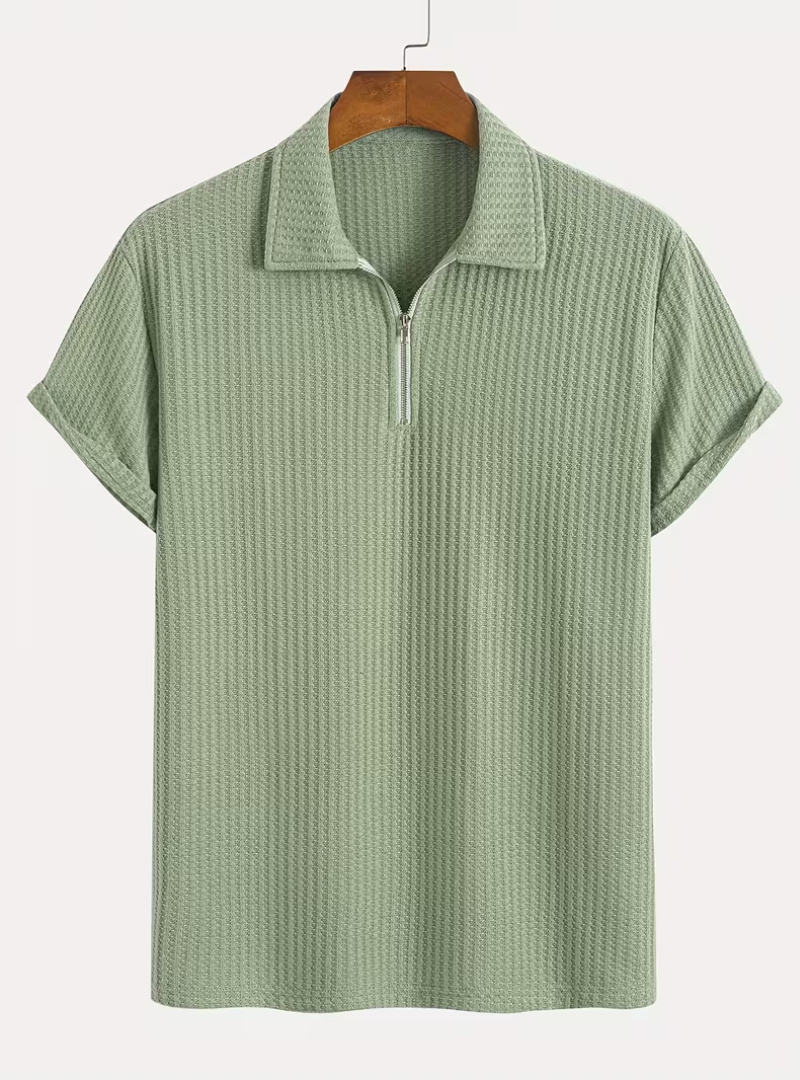 Polo homme demi-zip