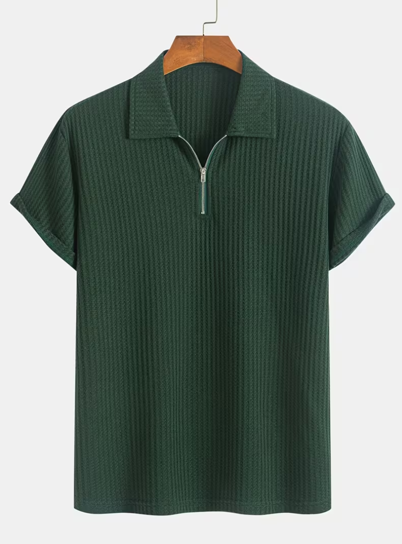Polo homme demi-zip