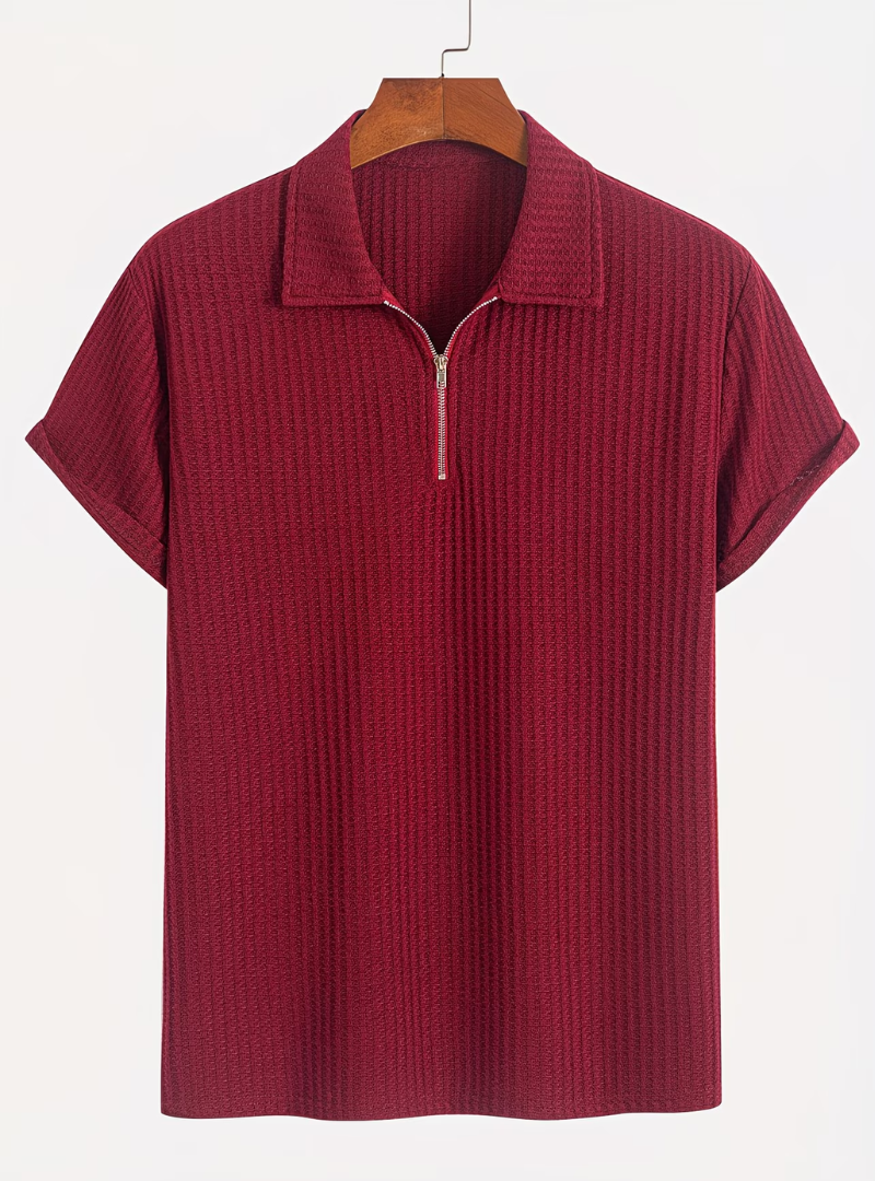 Polo homme demi-zip