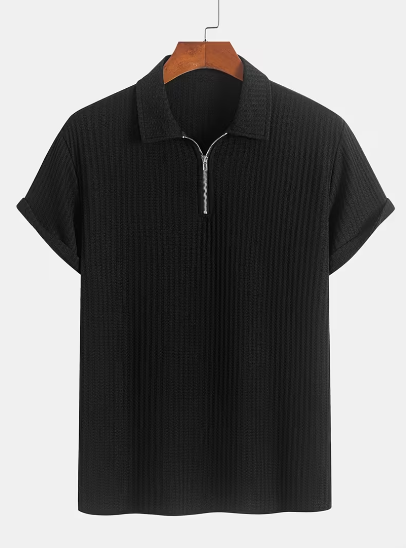 Polo homme demi-zip