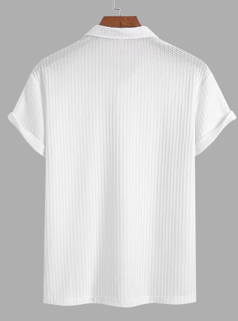 Polo homme demi-zip