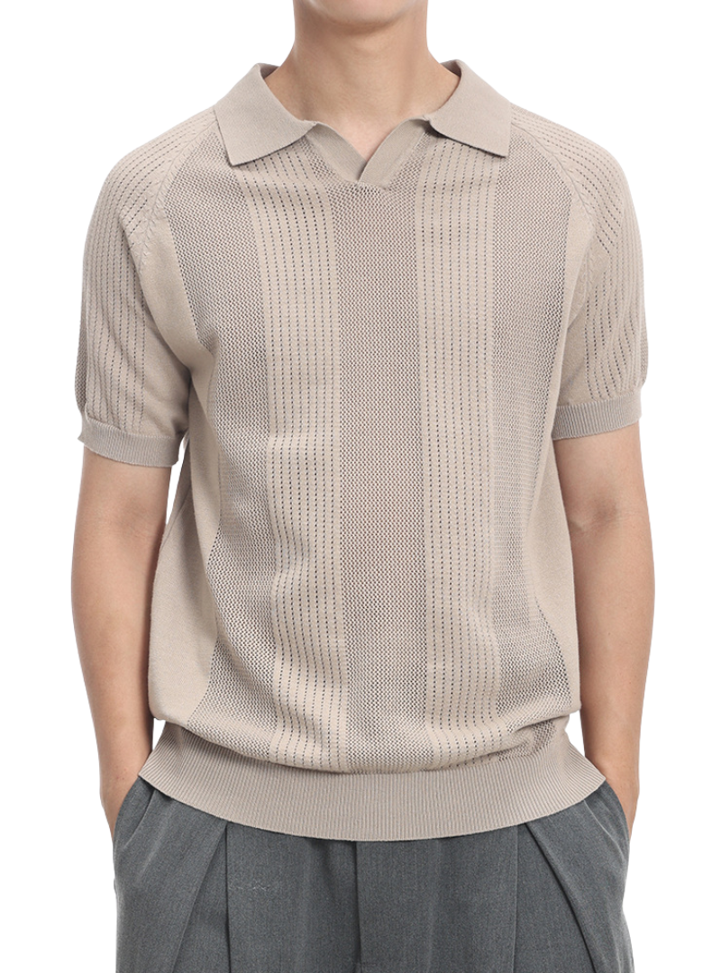Polo homme en maille
