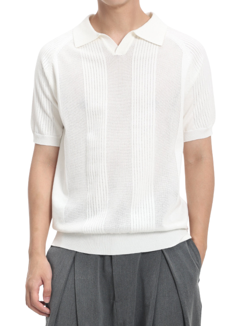 Polo homme en maille