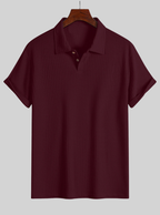 Polo homme en maille avec col polo
