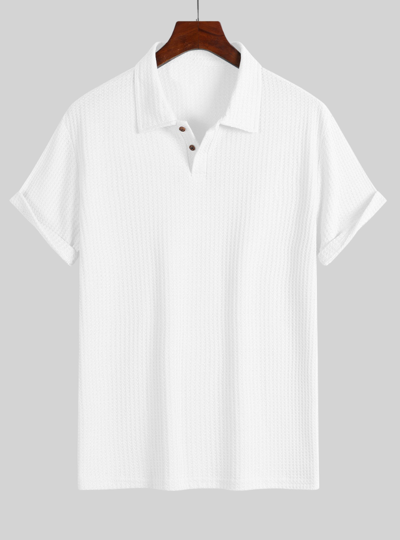 Polo homme en maille avec col polo