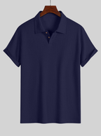 Polo homme en maille avec col polo