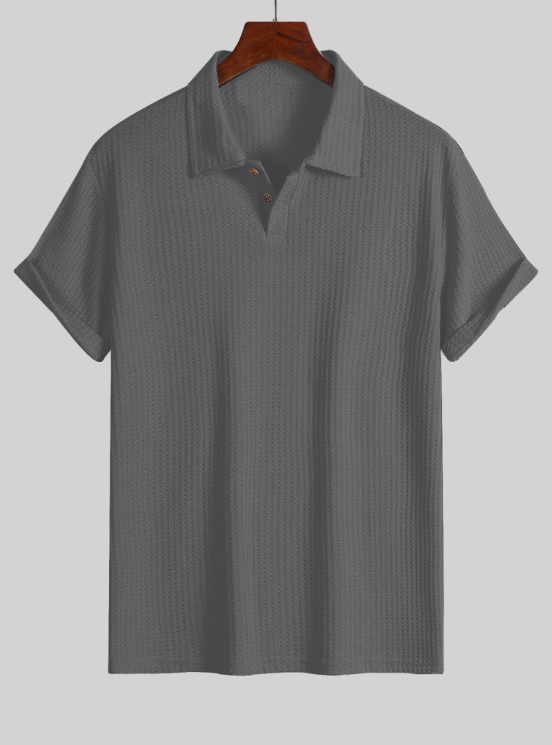 Polo homme en maille avec col polo