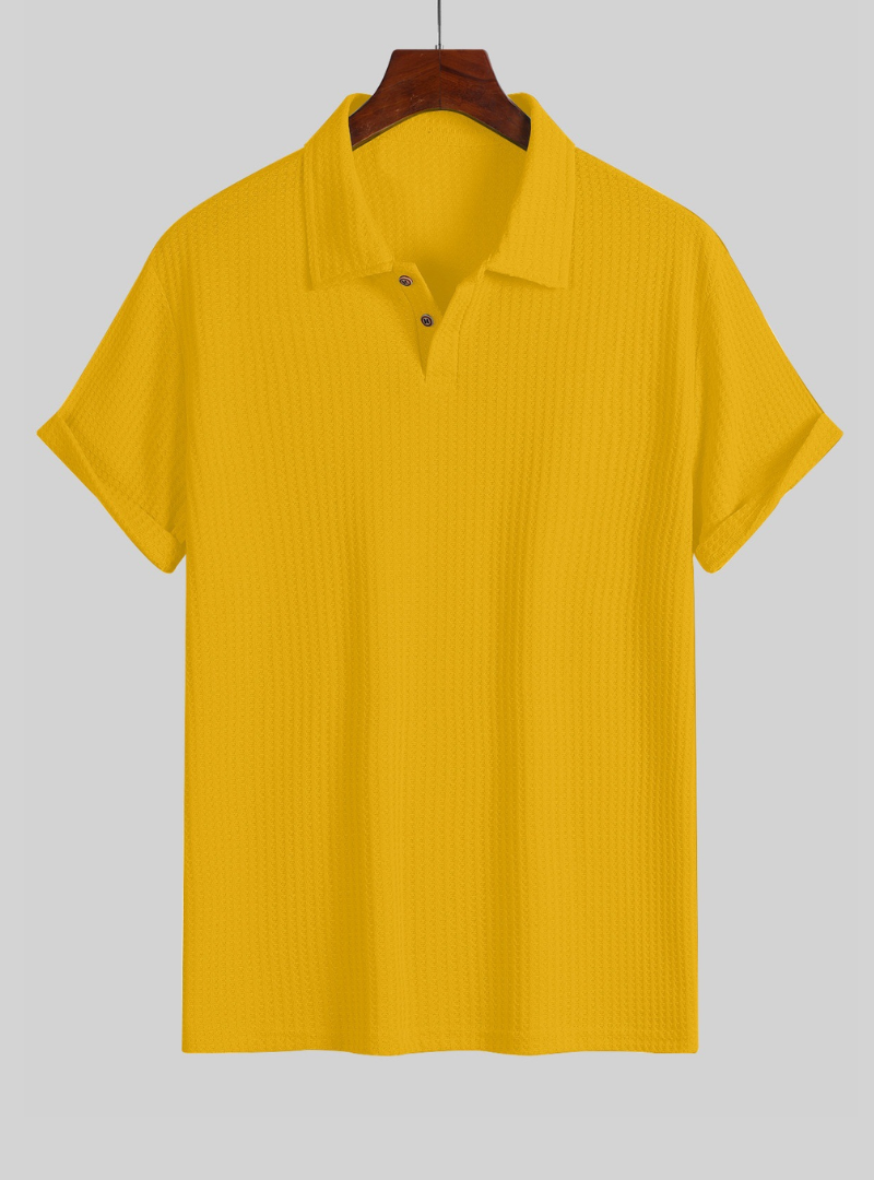 Polo homme en maille avec col polo